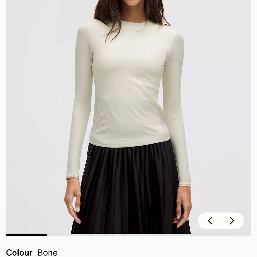 lululemon athletica Bone Long Sleeve Top